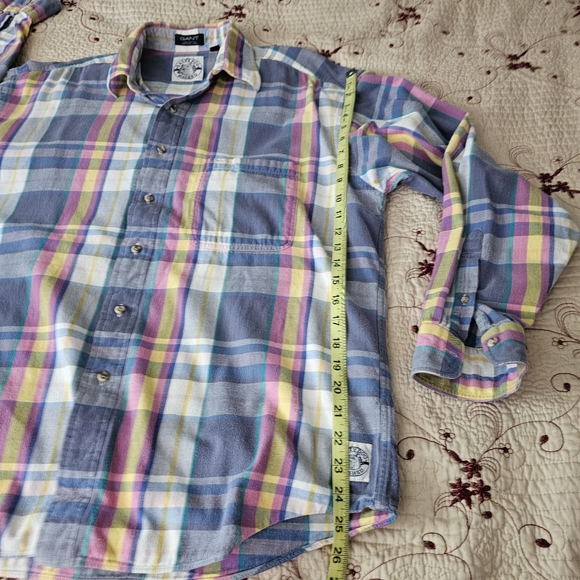 Gant Salty Dog Washed 100% Cotton Plaid Pastel Mens Buttondown XL - Picture 13 of 14